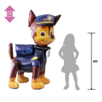 Blue and brown Paw Patrol Chase balloon large dog shape for kids birthday from Parte Haus party supply store in Bethesda MD