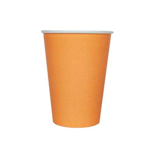 Apricot shade cup single solid color design for celebrations from Parte Haus party supply store in Bethesda MD