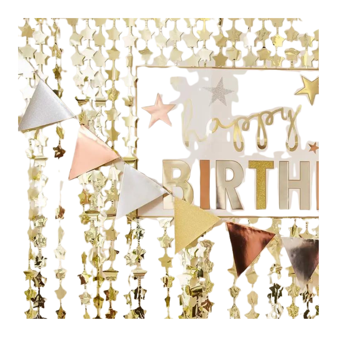 Metallic Foil and Glitter Bunting