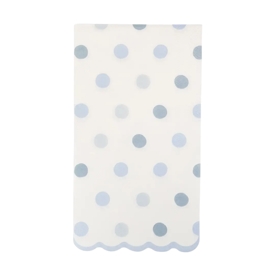 Baby Blue Polka Dot Dinner Napkins