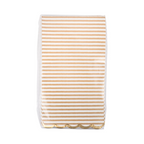 Brown Striped Scallop Edged Guest Napkins