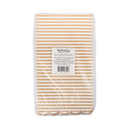 Brown Striped Scallop Edged Guest Napkins