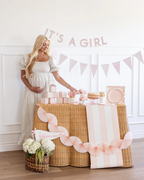 Pink Welcome Baby Large Dinner Plate
