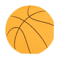 Orange Basketball Shaped Cocktail Napkins