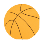 Orange Basketball Shaped Cocktail Napkins