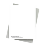 white blank greeting card with matching envelope from Parte Haus party supply store in Bethesda Maryland