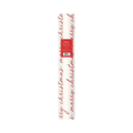 White and red Christmas script table runner festive holiday decor from Parte Haus party supply store in Bethesda Maryland