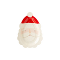 Red and white Santa Claus paper plate Christmas design from Parte Haus party supply store in Bethesda Maryland