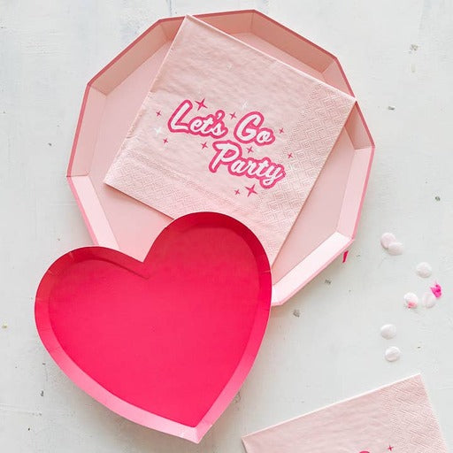 Hot Pink Heart Small Plates
