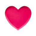 Hot Pink Heart Small Plates
