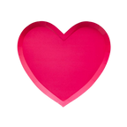 Hot Pink Heart Small Plates