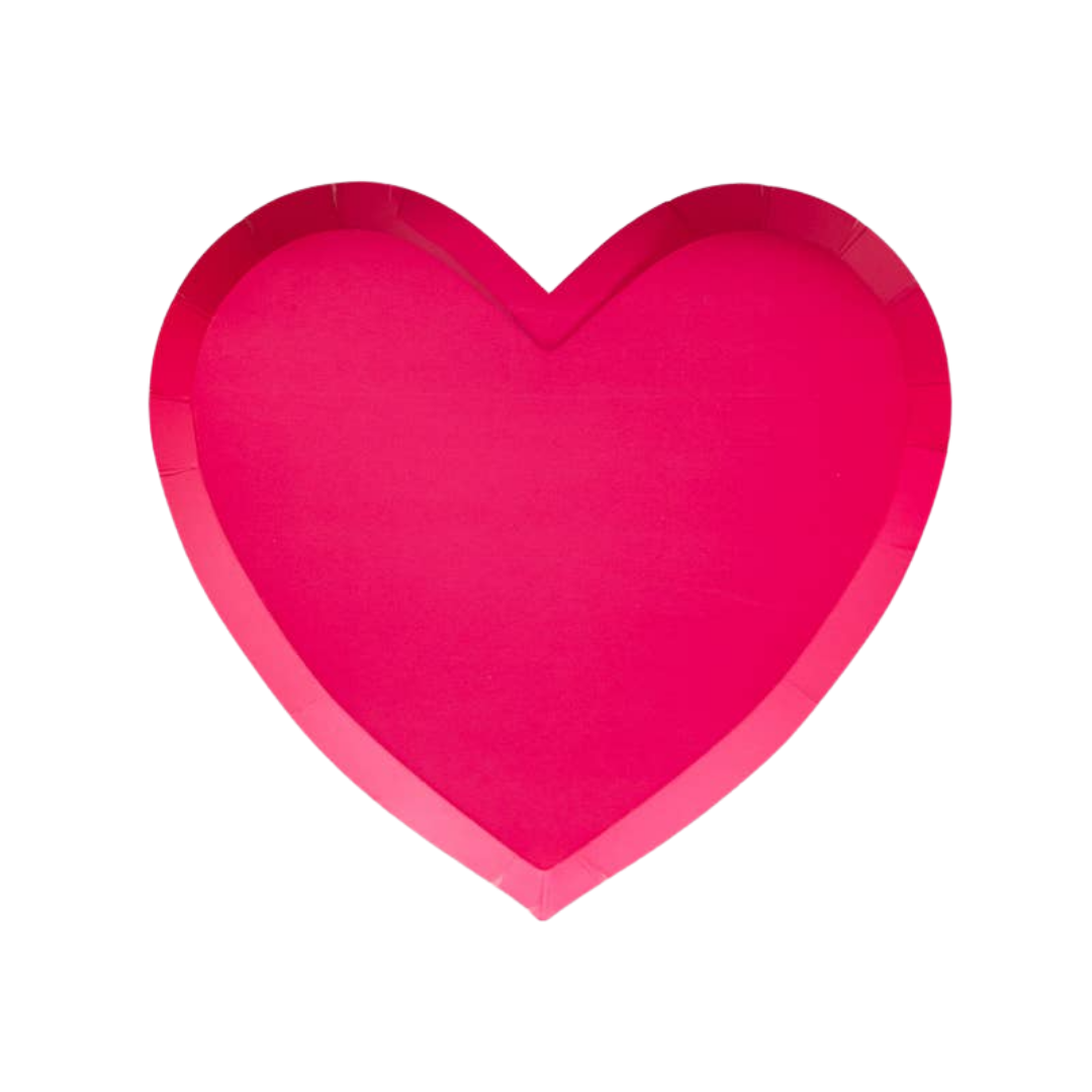 Hot Pink Heart Small Plates