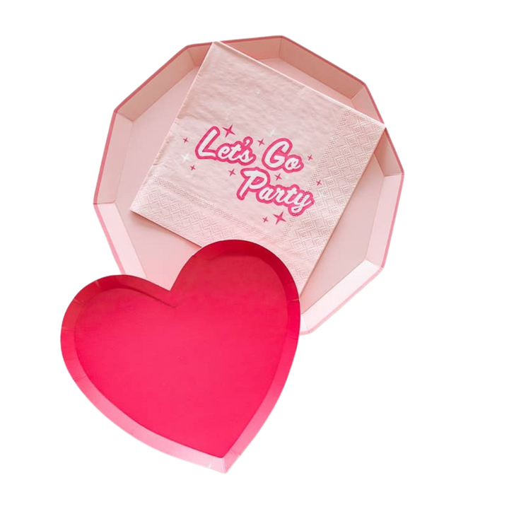 Pink Lets Go Party Large Napkins
