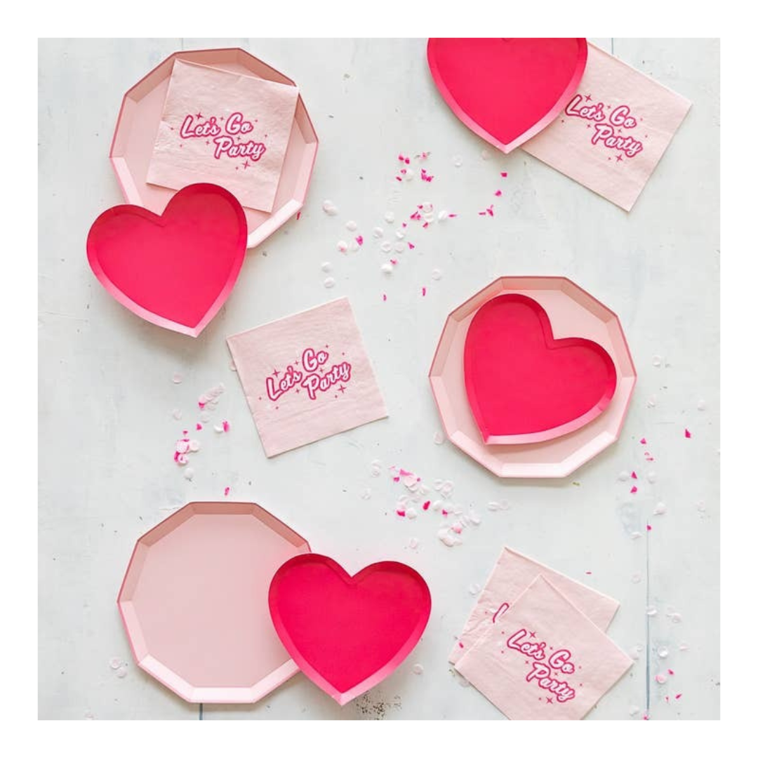 Pink Lets Go Party Large Napkins