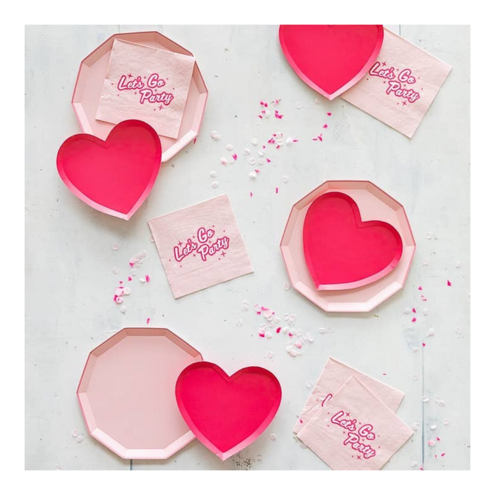 Pink Lets Go Party Large Napkins