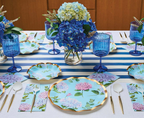 White and Gold Plastic Cutlery - 24 pcs