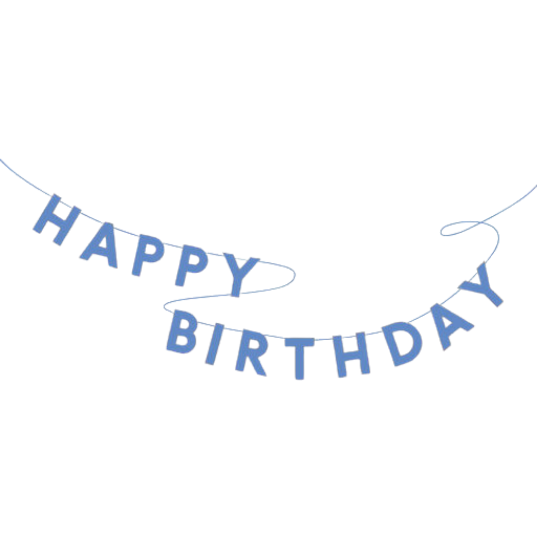 Blue Palisades Happy Birthday Banner