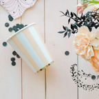 Sweet Peach Cabana Stripe Paper Cups