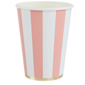 Petal Pink Signature Cabana Stripe Cups