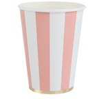 Petal Pink Signature Cabana Stripe Cups