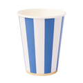 Palisades Blue Signature Cabana Stripe Paper Cups