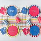 Palisades Blue Signature "Happy Birthday" Cocktail Napkin