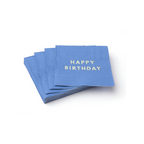 Palisades Blue Signature "Happy Birthday" Cocktail Napkin