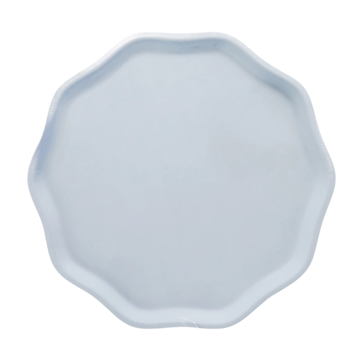 Sky Blue Compostable Decagon Large Dinner Plates
