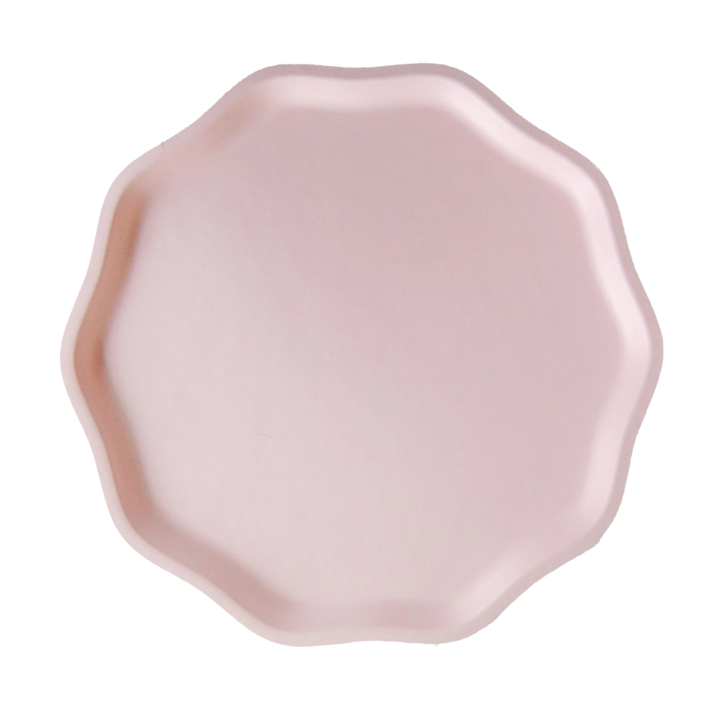 Petal Pink Compostable Decagon Large Dinner Plates
