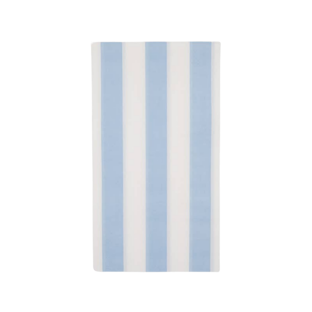Sky Blue Cabana Striped Guest Napkins