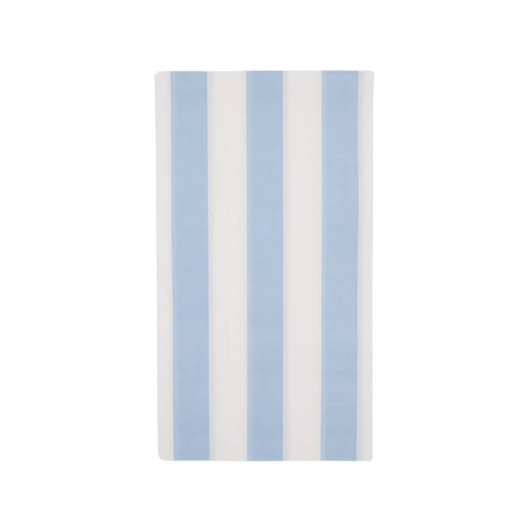 Sky Blue Cabana Striped Guest Napkins