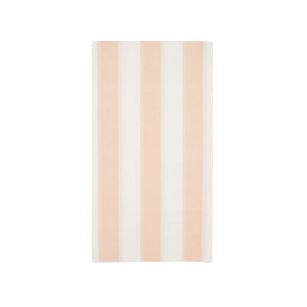 Sweet Peach Cabana Stripe Guest Towels
