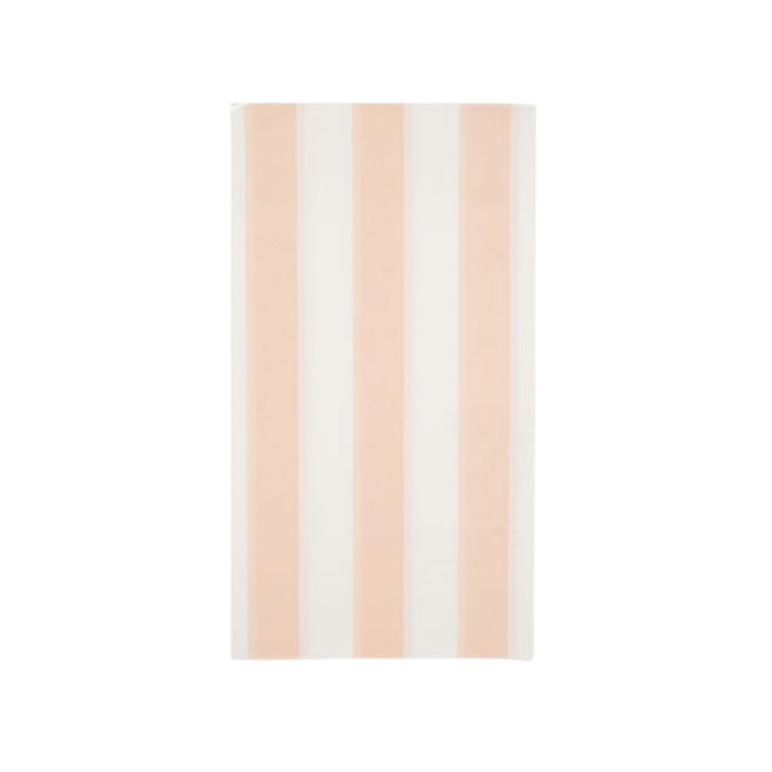Sweet Peach Cabana Stripe Guest Towels