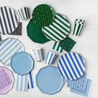 Palisades Blue Signature Cabana Stripe Guest Napkins