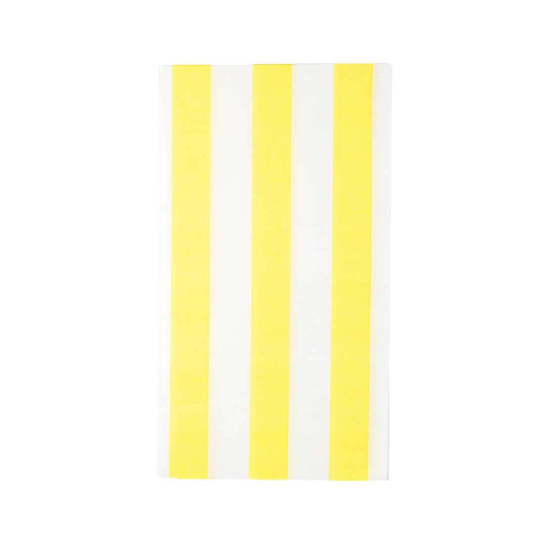 Yellow Cabana Stripe Guest Napkins
