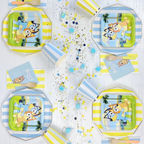 Yellow Cabana Stripe Guest Napkins