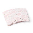 Pink Emma Bear and Flower Scatter Lunch Napkins