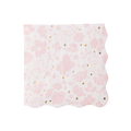 Pink Emma Bear and Flower Scatter Lunch Napkins
