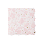 Pink Emma Bear and Flower Scatter Lunch Napkins