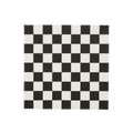 Black and White Checkered Dinner Napkins
