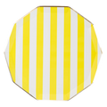 Yellow Signature Cabana Stripe Large Dinner Plates