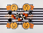 Black & White Checkered Dinner Plates