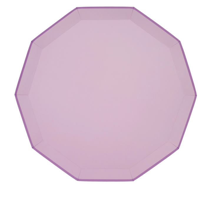 Lilac Premium Decagon Large Dinner Plates
