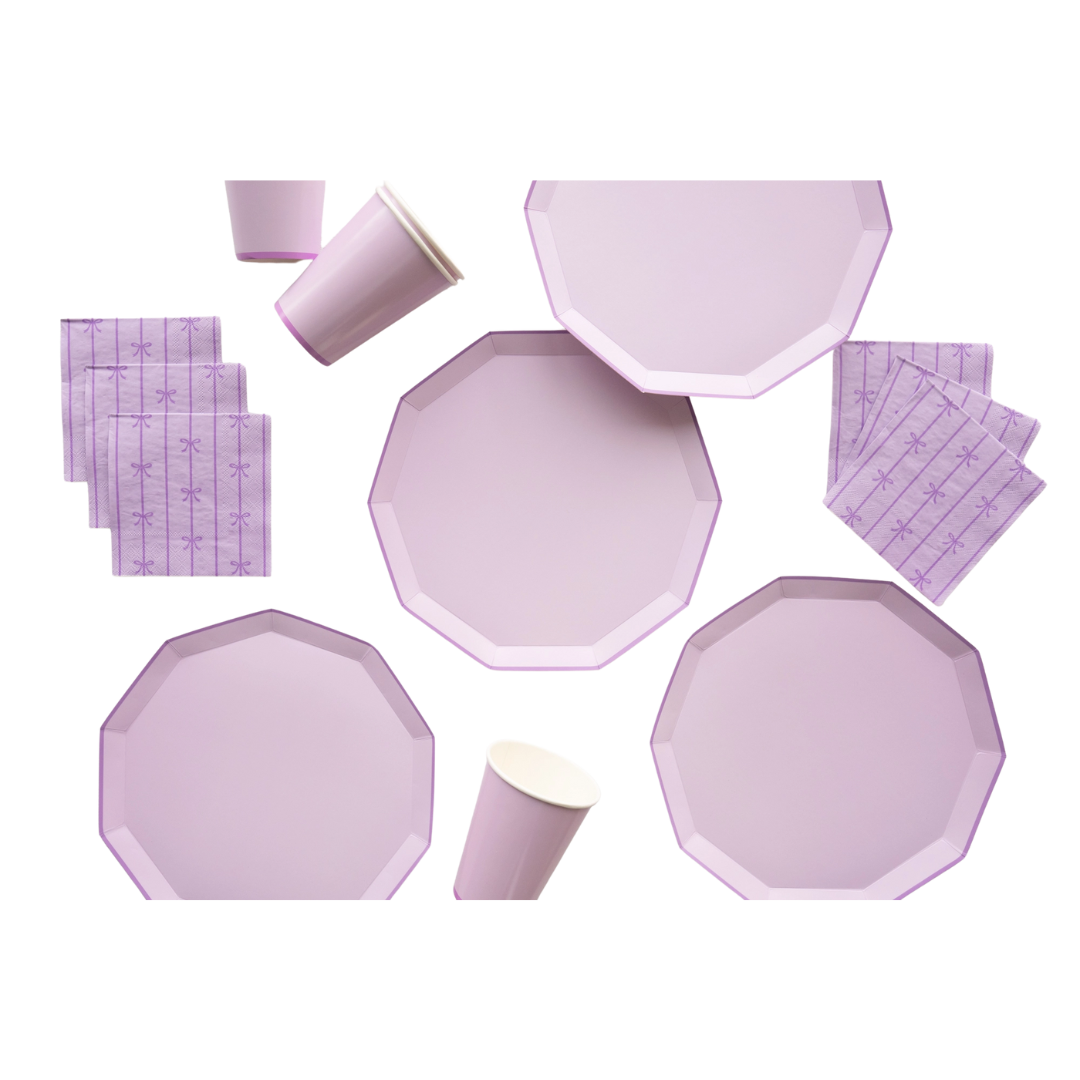 Lilac Premium Decagon Large Dinner Plates