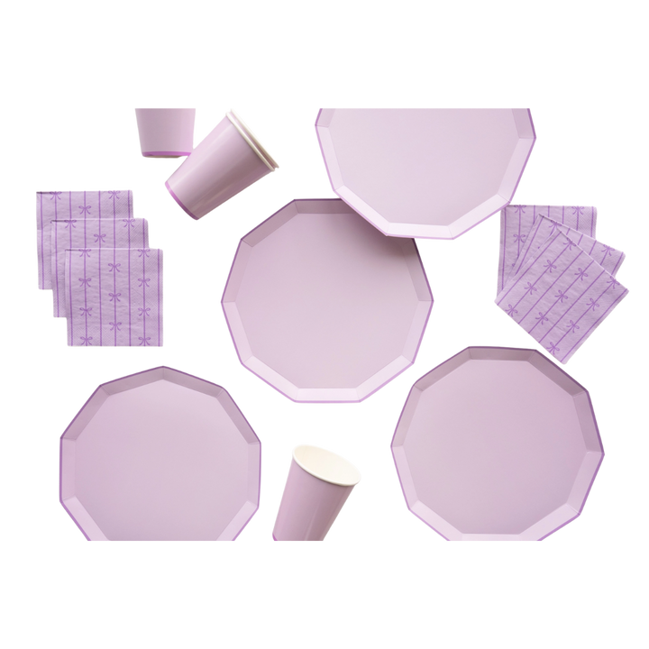 Lilac Premium Decagon Large Dinner Plates