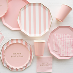 Petal Pink Signature Happy Birthday Cocktail Napkins