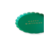 Emerald Green Happy Birthday Small Plates