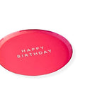 Hot Pink "Happy Birthday" Small Plates