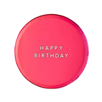 Hot Pink "Happy Birthday" Small Plates