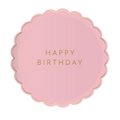 Petal Pink Happy Birthday Small Plates